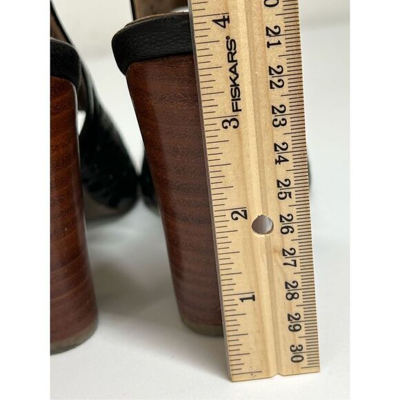 Versilia Heeled Sandals Size 5 Black - Picture 6 of 8